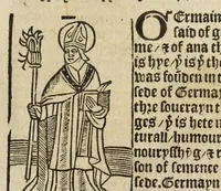 An illustration from The legende, named in Latyn Legenda aurea that is to say in Englysshe The golden legende (1527)