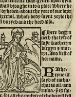An illustration from The legende, named in Latyn Legenda aurea that is to say in Englysshe The golden legende (1527)