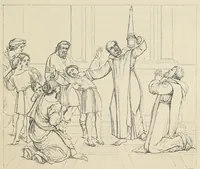 An illustration from Legends of the monastic orders as represented in the fine arts : forming the second series of Sacred and Legendary art (1863)