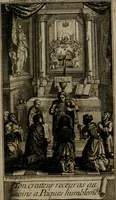 An illustration from Le guide fidele de la vraie gloire : presenté à monseigneur le duc de Bourgogne, instruisant ce jeune prince des choses qu'il doit croire, demander, pratiquer, frequenter, et eviter pour être roy pendant tous les siecles ... (1688)