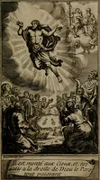 An illustration from Le guide fidele de la vraie gloire : presenté à monseigneur le duc de Bourgogne, instruisant ce jeune prince des choses qu'il doit croire, demander, pratiquer, frequenter, et eviter pour être roy pendant tous les siecles ... (1688)