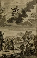 An illustration from Le guide fidele de la vraie gloire : presenté à monseigneur le duc de Bourgogne, instruisant ce jeune prince des choses qu'il doit croire, demander, pratiquer, frequenter, et eviter pour être roy pendant tous les siecles ... (1688)