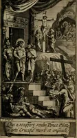 An illustration from Le guide fidele de la vraie gloire : presenté à monseigneur le duc de Bourgogne, instruisant ce jeune prince des choses qu'il doit croire, demander, pratiquer, frequenter, et eviter pour être roy pendant tous les siecles ... (1688)