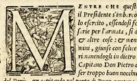 An illustration from Le historie del Sig. Agostino di Zarate contatore e consigliero dell' imperatore Carlo V. dello scoprimento et conquista del Perù, : nelle quali si ha piena & particolar relatione delle cose successe in quelle bande, dal principio fino alla pacificatione delle prouincie, si in quel che tocco allo scoprimento, come al successo delle guerre ciuili occorse fra gli Spagnuoli & capitani, che lo conquistarono. (1563)