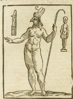 An illustration from Le imagini de gli dei de gli antichi : nelle quali sono descritte la religione de gli antichi li idoli, riti, & ceremonie loro, con l'aggiunta di molte principali imagini che nell'altre mancauano, et con l'espositione in epilogo di ciasceduna & suo significato (1624)