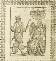 An illustration from Le imagini de gli dei de gli antichi : nelle quali sono descritte la religione de gli antichi li idoli, riti, & ceremonie loro, con l'aggiunta di molte principali imagini che nell'altre mancauano, et con l'espositione in epilogo di ciasceduna & suo significato (1624)