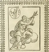 An illustration from Le imagini de gli dei de gli antichi : nelle quali sono descritte la religione de gli antichi li idoli, riti, & ceremonie loro, con l'aggiunta di molte principali imagini che nell'altre mancauano, et con l'espositione in epilogo di ciasceduna & suo significato (1624)