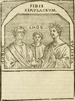 An illustration from Le imagini de gli dei de gli antichi : nelle quali sono descritte la religione de gli antichi li idoli, riti, & ceremonie loro, con l'aggiunta di molte principali imagini che nell'altre mancauano, et con l'espositione in epilogo di ciasceduna & suo significato (1624)