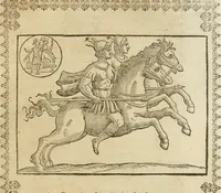 An illustration from Le imagini de gli dei de gli antichi : nelle quali sono descritte la religione de gli antichi li idoli, riti, & ceremonie loro, con l'aggiunta di molte principali imagini che nell'altre mancauano, et con l'espositione in epilogo di ciasceduna & suo significato (1624)