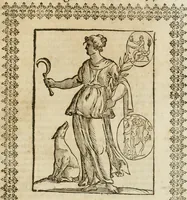 An illustration from Le imagini de gli dei de gli antichi : nelle quali sono descritte la religione de gli antichi li idoli, riti, & ceremonie loro, con l'aggiunta di molte principali imagini che nell'altre mancauano, et con l'espositione in epilogo di ciasceduna & suo significato (1624)