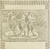 An illustration from Le imagini de gli dei de gli antichi : nelle quali sono descritte la religione de gli antichi li idoli, riti, & ceremonie loro, con l'aggiunta di molte principali imagini che nell'altre mancauano, et con l'espositione in epilogo di ciasceduna & suo significato (1624)
