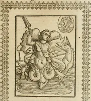 An illustration from Le imagini de gli dei de gli antichi : nelle quali sono descritte la religione de gli antichi li idoli, riti, & ceremonie loro, con l'aggiunta di molte principali imagini che nell'altre mancauano, et con l'espositione in epilogo di ciasceduna & suo significato (1624)