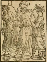 An illustration from Le imagini de gli dei de gli antichi : nelle quali sono descritte la religione de gli antichi li idoli, riti, & ceremonie loro, con l'aggiunta di molte principali imagini che nell'altre mancauano, et con l'espositione in epilogo di ciasceduna & suo significato (1624)