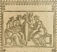An illustration from Le imagini de gli dei de gli antichi : nelle quali sono descritte la religione de gli antichi li idoli, riti, & ceremonie loro, con l'aggiunta di molte principali imagini che nell'altre mancauano, et con l'espositione in epilogo di ciasceduna & suo significato (1624)