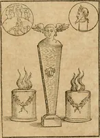 An illustration from Le imagini de gli dei de gli antichi : nelle quali sono descritte la religione de gli antichi li idoli, riti, & ceremonie loro, con l'aggiunta di molte principali imagini che nell'altre mancauano, et con l'espositione in epilogo di ciasceduna & suo significato (1624)