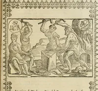An illustration from Le imagini de gli dei de gli antichi : nelle quali sono descritte la religione de gli antichi li idoli, riti, & ceremonie loro, con l'aggiunta di molte principali imagini che nell'altre mancauano, et con l'espositione in epilogo di ciasceduna & suo significato (1624)
