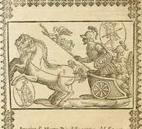 An illustration from Le imagini de gli dei de gli antichi : nelle quali sono descritte la religione de gli antichi li idoli, riti, & ceremonie loro, con l'aggiunta di molte principali imagini che nell'altre mancauano, et con l'espositione in epilogo di ciasceduna & suo significato (1624)