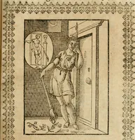 An illustration from Le imagini de gli dei de gli antichi : nelle quali sono descritte la religione de gli antichi li idoli, riti, & ceremonie loro, con l'aggiunta di molte principali imagini che nell'altre mancauano, et con l'espositione in epilogo di ciasceduna & suo significato (1624)