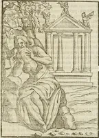 An illustration from Le imagini de gli dei de gli antichi : nelle quali sono descritte la religione de gli antichi li idoli, riti, & ceremonie loro, con l'aggiunta di molte principali imagini che nell'altre mancauano, et con l'espositione in epilogo di ciasceduna & suo significato (1624)