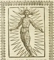 An illustration from Le imagini de gli dei de gli antichi : nelle quali sono descritte la religione de gli antichi li idoli, riti, & ceremonie loro, con l'aggiunta di molte principali imagini che nell'altre mancauano, et con l'espositione in epilogo di ciasceduna & suo significato (1624)