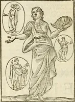 An illustration from Le imagini de gli dei de gli antichi : nelle quali sono descritte la religione de gli antichi li idoli, riti, & ceremonie loro, con l'aggiunta di molte principali imagini che nell'altre mancauano, et con l'espositione in epilogo di ciasceduna & suo significato (1624)