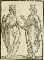 An illustration from Le imagini de gli dei de gli antichi : nelle quali sono descritte la religione de gli antichi li idoli, riti, & ceremonie loro, con l'aggiunta di molte principali imagini che nell'altre mancauano, et con l'espositione in epilogo di ciasceduna & suo significato (1624)
