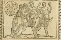 An illustration from Le imagini de gli dei de gli antichi : nelle quali sono descritte la religione de gli antichi li idoli, riti, & ceremonie loro, con l'aggiunta di molte principali imagini che nell'altre mancauano, et con l'espositione in epilogo di ciasceduna & suo significato (1624)
