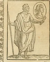 An illustration from Le imagini de gli dei de gli antichi : nelle quali sono descritte la religione de gli antichi li idoli, riti, & ceremonie loro, con l'aggiunta di molte principali imagini che nell'altre mancauano, et con l'espositione in epilogo di ciasceduna & suo significato (1624)