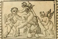 An illustration from Le imagini de gli dei de gli antichi : nelle quali sono descritte la religione de gli antichi li idoli, riti, & ceremonie loro, con l'aggiunta di molte principali imagini che nell'altre mancauano, et con l'espositione in epilogo di ciasceduna & suo significato (1624)
