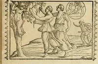 An illustration from Le imagini de gli dei de gli antichi : nelle quali sono descritte la religione de gli antichi li idoli, riti, & ceremonie loro, con l'aggiunta di molte principali imagini che nell'altre mancauano, et con l'espositione in epilogo di ciasceduna & suo significato (1624)
