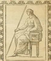 An illustration from Le imagini de gli dei de gli antichi : nelle quali sono descritte la religione de gli antichi li idoli, riti, & ceremonie loro, con l'aggiunta di molte principali imagini che nell'altre mancauano, et con l'espositione in epilogo di ciasceduna & suo significato (1624)