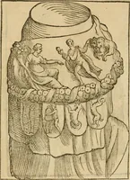 An illustration from Le imagini de gli dei de gli antichi : nelle quali sono descritte la religione de gli antichi li idoli, riti, & ceremonie loro, con l'aggiunta di molte principali imagini che nell'altre mancauano, et con l'espositione in epilogo di ciasceduna & suo significato (1624)