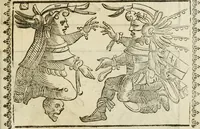 An illustration from Le imagini de gli dei de gli antichi : nelle quali sono descritte la religione de gli antichi li idoli, riti, & ceremonie loro, con l'aggiunta di molte principali imagini che nell'altre mancauano, et con l'espositione in epilogo di ciasceduna & suo significato (1624)