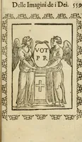 An illustration from Le imagini de gli dei de gli antichi : nelle quali sono descritte la religione de gli antichi li idoli, riti, & ceremonie loro, con l'aggiunta di molte principali imagini che nell'altre mancauano, et con l'espositione in epilogo di ciasceduna & suo significato (1624)