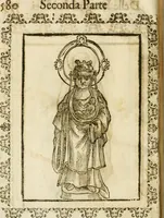 An illustration from Le imagini de gli dei de gli antichi : nelle quali sono descritte la religione de gli antichi li idoli, riti, & ceremonie loro, con l'aggiunta di molte principali imagini che nell'altre mancauano, et con l'espositione in epilogo di ciasceduna & suo significato (1624)