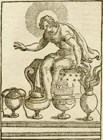 An illustration from Le imagini de gli dei de gli antichi : nelle quali sono descritte la religione de gli antichi li idoli, riti, & ceremonie loro, con l'aggiunta di molte principali imagini che nell'altre mancauano, et con l'espositione in epilogo di ciasceduna & suo significato (1624)