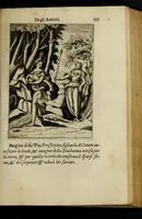 An illustration from Le imagini de gli dei de gli antichi, del signor Vincenzo Cartari regiano, nelle quali sono descritte la religione de gli antichi, li idoli, riti, & ceremonie loro, con l'agiunta di molte principali imagini, che nell'altre mancauano, et con l'espositione in epilogo di ciascheduna & suo significato. Estratta dall'istesso Cartari per Cesare Malfatti padoano, con vn cathalogo del medesimo di cento e più famosi dei loro natura e proprietà, estratto da questo & altri autori: opera vtilissima à historici, poeti, pittori, scultori, & professori di belle lettere .. (1609)