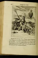 An illustration from Le imagini de gli dei de gli antichi, del signor Vincenzo Cartari regiano, nelle quali sono descritte la religione de gli antichi, li idoli, riti, & ceremonie loro, con l'agiunta di molte principali imagini, che nell'altre mancauano, et con l'espositione in epilogo di ciascheduna & suo significato. Estratta dall'istesso Cartari per Cesare Malfatti padoano, con vn cathalogo del medesimo di cento e più famosi dei loro natura e proprietà, estratto da questo & altri autori: opera vtilissima à historici, poeti, pittori, scultori, & professori di belle lettere .. (1609)