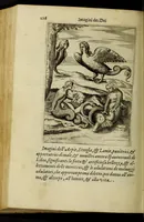 An illustration from Le imagini de gli dei de gli antichi, del signor Vincenzo Cartari regiano, nelle quali sono descritte la religione de gli antichi, li idoli, riti, & ceremonie loro, con l'agiunta di molte principali imagini, che nell'altre mancauano, et con l'espositione in epilogo di ciascheduna & suo significato. Estratta dall'istesso Cartari per Cesare Malfatti padoano, con vn cathalogo del medesimo di cento e più famosi dei loro natura e proprietà, estratto da questo & altri autori: opera vtilissima à historici, poeti, pittori, scultori, & professori di belle lettere .. (1609)