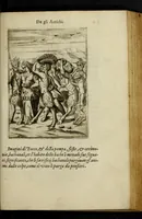 An illustration from Le imagini de gli dei de gli antichi, del signor Vincenzo Cartari regiano, nelle quali sono descritte la religione de gli antichi, li idoli, riti, & ceremonie loro, con l'agiunta di molte principali imagini, che nell'altre mancauano, et con l'espositione in epilogo di ciascheduna & suo significato. Estratta dall'istesso Cartari per Cesare Malfatti padoano, con vn cathalogo del medesimo di cento e più famosi dei loro natura e proprietà, estratto da questo & altri autori: opera vtilissima à historici, poeti, pittori, scultori, & professori di belle lettere .. (1609)