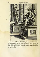Picture 4 of 15 from Le imagini de gli dei de gli antichi : del signor Vincenzo Cartari reggiano : nelle quali sono descritte la religione de gli antichi, li idoli, riti & ceremonie loro : con l'aggiunta di molte principali imagini, che nell'altre mancauano : et con l'espositione in epilogo di ciascheduna & suo significato : estratta dall'istesso Cartari per Cesare Malfatti padoano : con vn cathalogo del medesimo di cento e più famosi dei, lor natura e proprietà, estratto da questo & altri autori : opera vtilissima a historici, poeti, pittori, scultori, & professori di belle lettere (1609), leaf 106