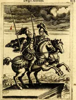 An illustration from Le imagini de gli dei de gli antichi del signor Vincenzo Cartari, reggiano : nelle quali sono descritte la religione de gli antichi, li idoli, riti & ceremonie loro ... et con l'espositione in epilogo di ciascheduna & suo significato : estrata dall' istesso Cartari per Cesare Malfatti .. (1625)