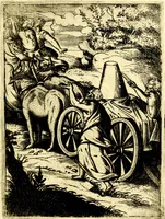 An illustration from Le imagini de gli dei de gli antichi del signor Vincenzo Cartari, reggiano : nelle quali sono descritte la religione de gli antichi, li idoli, riti & ceremonie loro ... et con l'espositione in epilogo di ciascheduna & suo significato : estrata dall' istesso Cartari per Cesare Malfatti .. (1625)