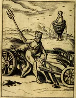 An illustration from Le imagini de gli dei de gli antichi del signor Vincenzo Cartari, reggiano : nelle quali sono descritte la religione de gli antichi, li idoli, riti & ceremonie loro ... et con l'espositione in epilogo di ciascheduna & suo significato : estrata dall' istesso Cartari per Cesare Malfatti .. (1625)