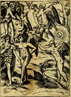 An illustration from Le imagini de gli dei de gli antichi del signor Vincenzo Cartari, reggiano : nelle quali sono descritte la religione de gli antichi, li idoli, riti & ceremonie loro ... et con l'espositione in epilogo di ciascheduna & suo significato : estrata dall' istesso Cartari per Cesare Malfatti .. (1625)