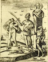 An illustration from Le imagini de gli dei de gli antichi del signor Vincenzo Cartari, reggiano : nelle quali sono descritte la religione de gli antichi, li idoli, riti & ceremonie loro ... et con l'espositione in epilogo di ciascheduna & suo significato : estrata dall' istesso Cartari per Cesare Malfatti .. (1625)