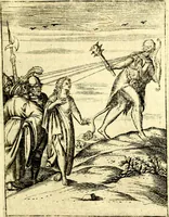 An illustration from Le imagini de gli dei de gli antichi del signor Vincenzo Cartari, reggiano : nelle quali sono descritte la religione de gli antichi, li idoli, riti & ceremonie loro ... et con l'espositione in epilogo di ciascheduna & suo significato : estrata dall' istesso Cartari per Cesare Malfatti .. (1625)