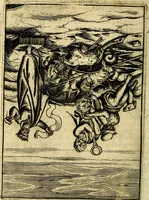 An illustration from Le imagini de gli dei de gli antichi del signor Vincenzo Cartari, reggiano : nelle quali sono descritte la religione de gli antichi, li idoli, riti & ceremonie loro ... et con l'espositione in epilogo di ciascheduna & suo significato : estrata dall' istesso Cartari per Cesare Malfatti .. (1625)