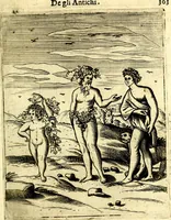 An illustration from Le imagini de gli dei de gli antichi del signor Vincenzo Cartari, reggiano : nelle quali sono descritte la religione de gli antichi, li idoli, riti & ceremonie loro ... et con l'espositione in epilogo di ciascheduna & suo significato : estrata dall' istesso Cartari per Cesare Malfatti .. (1625)