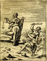 An illustration from Le imagini de gli dei de gli antichi del signor Vincenzo Cartari, reggiano : nelle quali sono descritte la religione de gli antichi, li idoli, riti & ceremonie loro ... et con l'espositione in epilogo di ciascheduna & suo significato : estrata dall' istesso Cartari per Cesare Malfatti .. (1625)